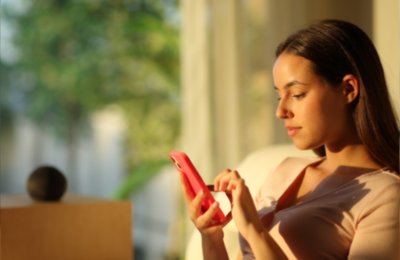 lady on her cell phone