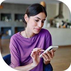 Woman on her phone