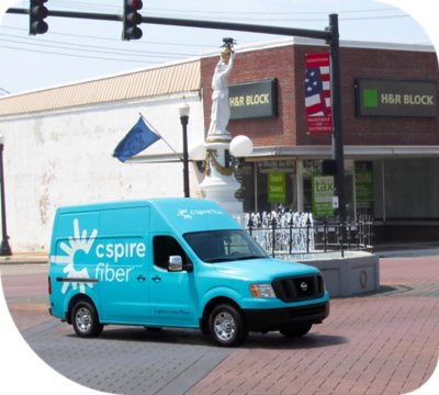 C Spire Fiber truck