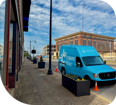 C Spire Fiber truck