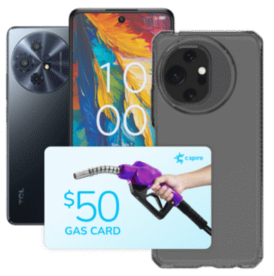 TCL 50 XL NXTPAPER 5G, TCL 50 XL Phone Case, $50 Gas Gift Card
