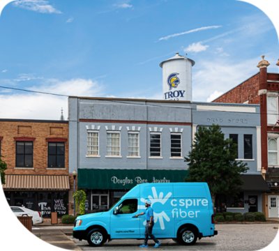 C Spire Fiber truck