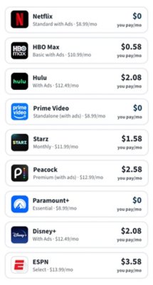 streaming credits