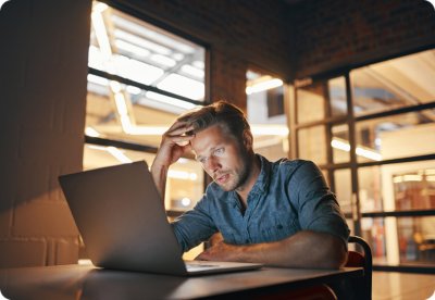 Skilled IT professional securing their enterprise email solutions from cybercriminals.