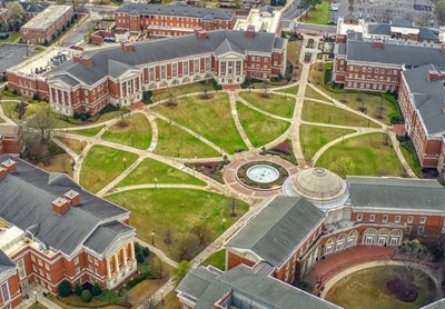 Mississippi State University aerial view of campus